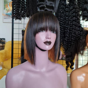 Tredding Remy Hair Short Color 10A Grado Pelucas de encaje-Peluca de cabello humano personalizable - Product Image 2