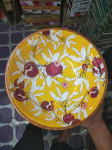 ชามเสิร์ฟไม้มะม่วงเคลือบลายพิมพ์หรูหรา งานแฮนด์เมด สำหรับงานแต่งงาน งานเลี้ยง ใช้ในบ้าน โรงแรม เป็นมิตรกับสิ่งแวดล้อม - Product Image 2