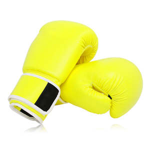 Gants de boxe Muay Thai professionnels en cuir respirant de haute qualité, élégants, pour l'entraînement et le sparring, fermeture à boucle pour adultes - Product Image 3