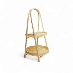 Panier ou plateau à fruits en bambou en gros, panier de rangement pour fruits en bambou tressé, organisateur naturel pour comptoir de cuisine - Product Image 3