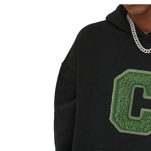 Nouveaux sweats à capuche en chenille brodés pour hommes, sur mesure, anti-rides, respirants, de haute qualité, sweats à capuche en chenille brodés pour hommes - Product Image 5