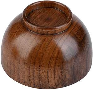 Bol à fruits rond en bois fait à la main de haute qualité Plateau de service unique pour la maison et l'hôtel - Product Image 6