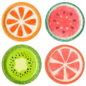 Platos de papel de fruta de verano de 9 pulgadas, platos de fiesta de cumpleaños de postre temático de cena de fruta desechable, suministros para Baby Shower de verano - Product Image 2