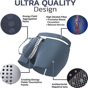 Pantalones Cortos Deportivos para Hombre con Terapia de Campo Energético, Sin Costuras, Sólidos, Casuales, Elásticos, de Poliéster/Algodón, Logotipo Personalizado, Secado Rápido, Transpirables, Envío DDP - Product Image 4