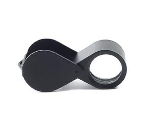 Loupe de bijoutier compacte 18 mm pour pierres précieuses, grossissement 10x, triple lentille, noir mat, outil pour bijoux et diamants, fabricant en Inde - Product Image 3