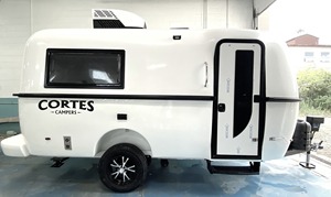 ¡Precio Bajo! Remolque de Viaje Usado Cortes Campers 18BK 2025, de Aluminio, Moderno, Ligero, Impermeable, Plegable para 3 Personas, Cómodo - Product Image 4