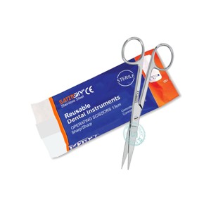 Ciseaux chirurgicaux standard Sharp/Sharp, ergonomiques, manuels, en acier inoxydable AISI 420, pour usage dentaire et chirurgical - Product Image 1