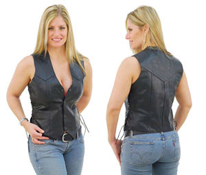 Chaleco de cuero de moda para mujer Tallas grandes Chaleco de cuero sin mangas para mujer de buena calidad - Product Image 3