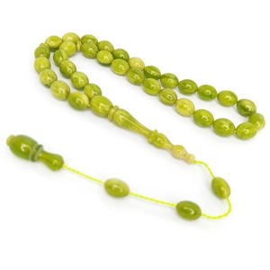 Tasbih Islámico de Resina Ámbar Ecológica de 10 mm, Rosario Musulmán Personalizable, Cuentas de Oración Hechas a Mano - Product Image 2