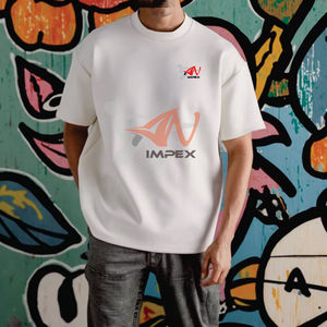 T-shirts pour hommes T-shirt blanc ample à manches courtes pour hommes tendance Design classique à col rond pour la salle de sport, les voyages et l'usage quotidien - Product Image 1