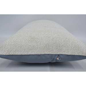 Beige Toile Patchwork Laine Kantha Oreiller 16x24 Pouces Coussin De Luxe Tissé Soie Vintage Floral Brodé Impression Portable Literie - Product Image 5