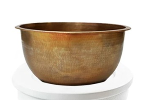 Bol Spa en cuivre poli rustique pour pieds trempés Home Decor Party Traitements de bien-être écologiques - Product Image 2