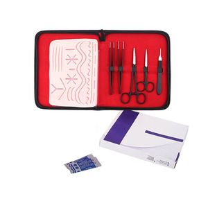 Kits chirurgicaux de 5 pièces de qualité supérieure avec poignée de scalpel couteau ciseaux pince à épiler ensembles d'outils avec étui en cuir - Product Image 2