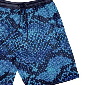 Pantalones cortos de baño de secado rápido con cintura elástica para hombre, pantalones cortos para correr en la playa de la mejor calidad con patrón sólido, traje de baño de playa teñido liso - Product Image 5