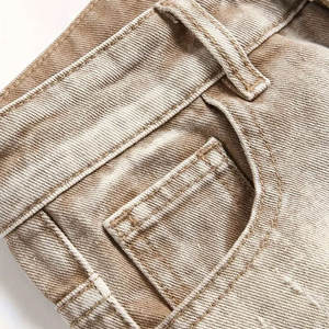 Nuevos pantalones cortos vaqueros de verano de moda con diseño de botones Material de algodón cómodo para ropa informal de pantalones vaqueros de Pakistán - Product Image 6