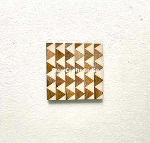 Posavasos simples y atractivos, alfombrillas de resina de madera, almohadillas redondas para el hogar, Hotel, resina epoxi redonda natural, accesorios de cocina de Acacia - Product Image 4