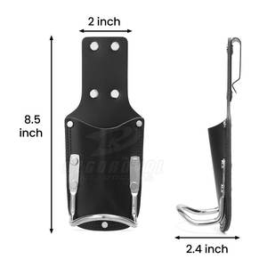 Custom Logo <b>Hammer</b> Holder Premium Quality <b>Hammer</b> Holder PU Leather Tool <b>Loop</b> For Promotional Use - Product Image 6