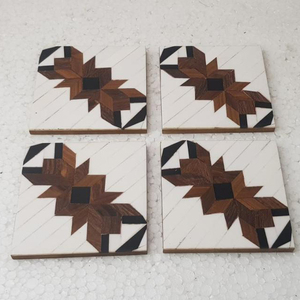 Nouveau Aerrivle luxe tasse à thé pierre caboteur marbre pierre et métal incrustation tasse sous-verres personnalisé étoile artisanat inde pour la maison et le bureau - Product Image 2