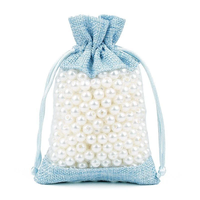 Sacs en toile de jute premium avec fenêtre transparente, pochettes cadeaux pour mariage, Noël, bijoux, cosmétiques, collations, faveurs de fête