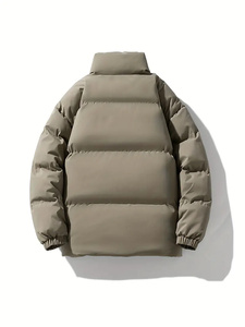 Meilleures ventes de doudoune d'hiver pour hommes, veste en cuir personnalisée, avec décoration en fourrure, service OEM - Product Image 3