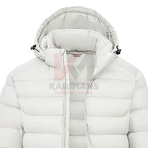Veste polaire isolée directe d'usine pour hommes capuche détachable tissu léger résistant à l'eau ourlet réglable - Product Image 2