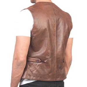 Gilet en cuir de qualité supérieure, gilet de moto en cuir, gilet de motard personnalisé en cuir - Product Image 2