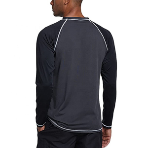 Logotipo personalizado Spandex/Nylon Ajuste adecuado Transpirable Secado rápido Protección solar Hombres Rash Guard - Product Image 5