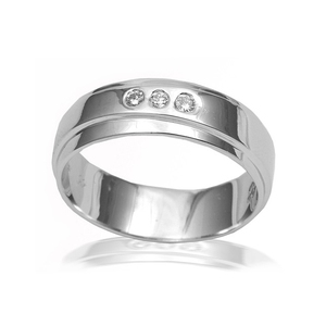 Unique Design 925 Sterling Silver CZ Stone Wedding Engagement Band for Party Trendy - Product Image 1