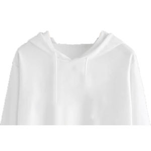 Sweat-shirt d'hiver surdimensionné à col en V brodé, respirant et coupe-vent, éco-responsable pour femmes - Polyester/coton polaire 340g - Product Image 4