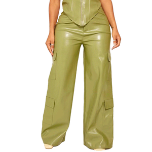 Pantalons de compression en cuir véritable à 100%, pantalons décontractés pour femmes, en cuir de mouton de haute qualité, leggings pour femmes, vente en gros - Product Image 1