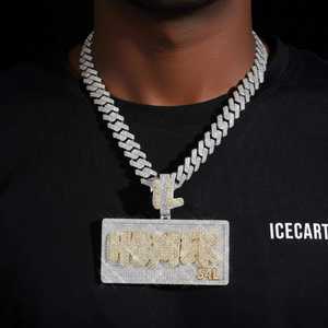 Pendentif et breloque personnalisés HOMER en or 14 carats avec moissanite, design unique - Product Image 5