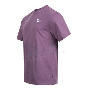 T-shirt manches courtes col ras du cou pour hommes, vêtement de rue de haute qualité, résistant, surdimensionné, en coton, - Product Image 2