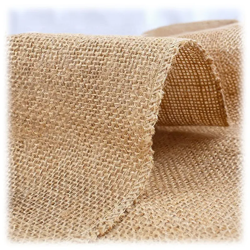 Bamboo Linen Fabric 6060 Cotton Jute Cloth Jute Burlap Hessian Cloth 100% Jute Tote For Construction Decoration Packing