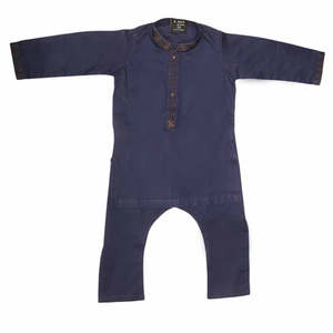 Traje Shalwar Bordado para Niños - Morado - Product Image 5