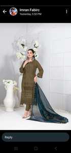 ชุดเดรสผ้าลอนคุณภาพสูงสำหรับผู้หญิง แบบ 2 ชิ้น และ 3 ชิ้น ชุดลำลองไซส์ใหญ่สำหรับสุภาพสตรี สไตล์ปากีสถาน ปัญจาบ - Product Image 4