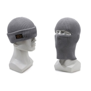 Cagoule en coton spandex noire sans trous masque de crâne cagoule personnalisée masque de ski bonnet et cagoule - Product Image 1