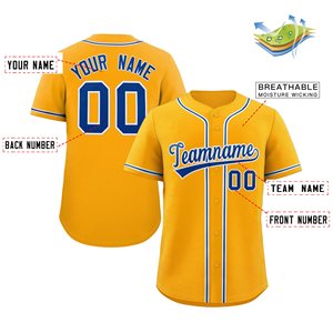 Maillot de softball personnalisé boutonné en maille à séchage rapide chemise de baseball jeunesse Fit logo brodé sublimation impression attirail sergé USA - Product Image 2