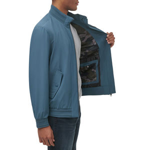 Ropa de calle Chaqueta de bombardero de tela cómoda para hombre Ropa de invierno Estilo con cremallera Bolsillos laterales Chaquetas de bombardero para hombre Servicio OEM - Product Image 3