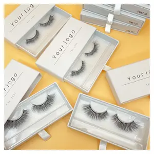 Fashion Ins Style Cheap Price Cruelty Free Natural Low MOQ 5D Silk Fiber Faux Mink Eyelashes