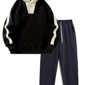 Chándal personalizado de 100% algodón con estampado de hojaldre para hombre, chándal para correr acampanado apilado, colección de invierno de Pakistán - Product Image 1