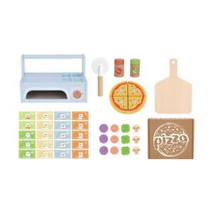 Mô phỏng lò nướng bánh pizza đồ chơi bằng gỗ giả vờ chơi nhà bếp lò nướng bánh pizza đồ chơi tự làm nấu ăn mô phỏng cửa hàng đồ chơi - Product Image 2