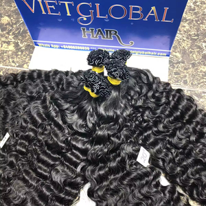 Vente en gros 100% Extensions de cheveux humains bruts vietnamiens birmans bouclés K-Tip couleur naturelle cuticule alignés cheveux cambodgiens - Product Image 4