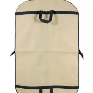 Elegant Durable Woven Plain Coat <b>Cover</b> High Quality Foldable Design Zipper Closure Stylish Practical Garment Preservation Tote - Product Image 1