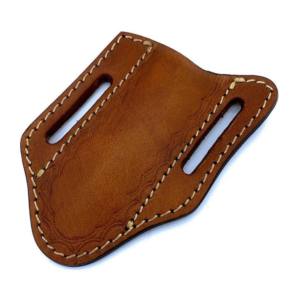 Alta calidad OEM 100% fábrica hecha a mano 2023 fábrica grano rico estilo panqueque Funda de cuero para cuchillos de hoja fija - Product Image 4