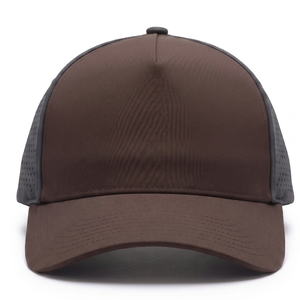 Unisex Perforated Baseball <b>Cap</b> Two Tone Color Adjustable 5 Panel Hat Breathable <b>Waterproof</b> Casual Sport Outdoor Custom Indonesia - Product Image 1