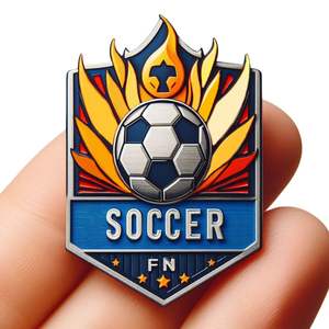 Ersonalized Badge aseaseball asasketball ooootball Enamel Pin - Product Image 1