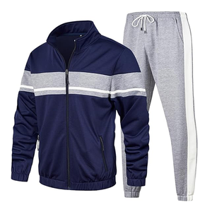 Ropa deportiva informal personalizada Color sólido Puff estampado de dos piezas con capucha conjuntos de pantalones de chándal chándales de invierno de moda transpirables - Product Image 1