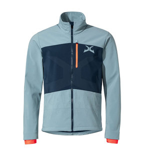 Veste d'hiver softshell pour homme la plus vendue, respirante, décontractée, coupe-vent, avec col montant et couleur contrastée - Product Image 1
