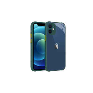 JoieCreatif Kaff Funda de silicona premium para iPhone 12 Mini, cubierta trasera protectora de color verde oscuro - Product Image 1