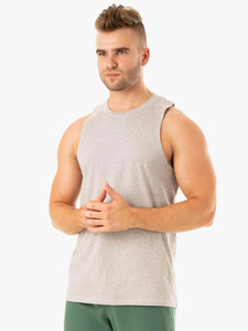 Nueva Camiseta de algodón para correr con logotipo personalizado al por mayor, camisetas atléticas musculares, ropa deportiva sin mangas, camiseta sin mangas para entrenamiento de gimnasio para hombre - Product Image 4